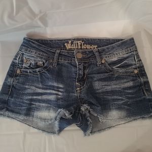 Wallflower jean shorts